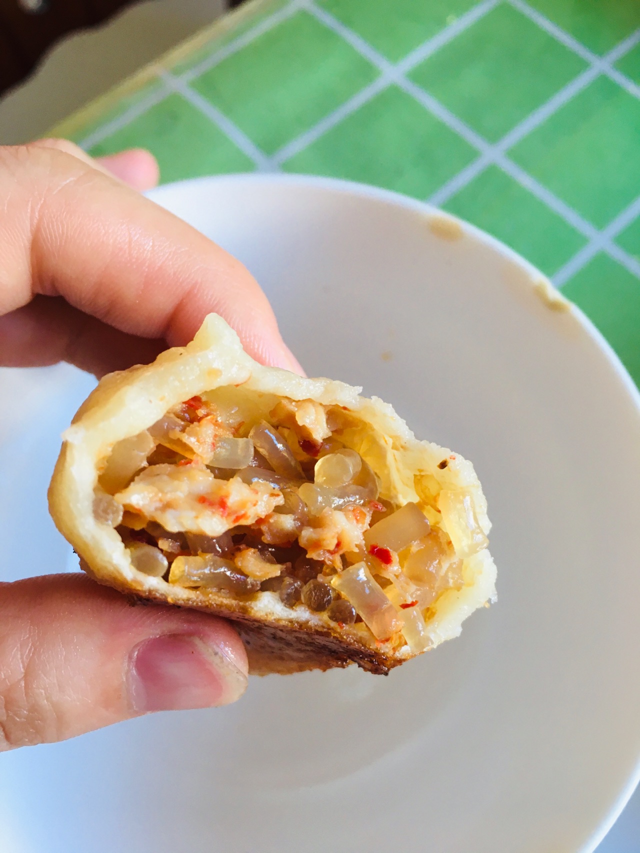 粉丝锅贴饺子