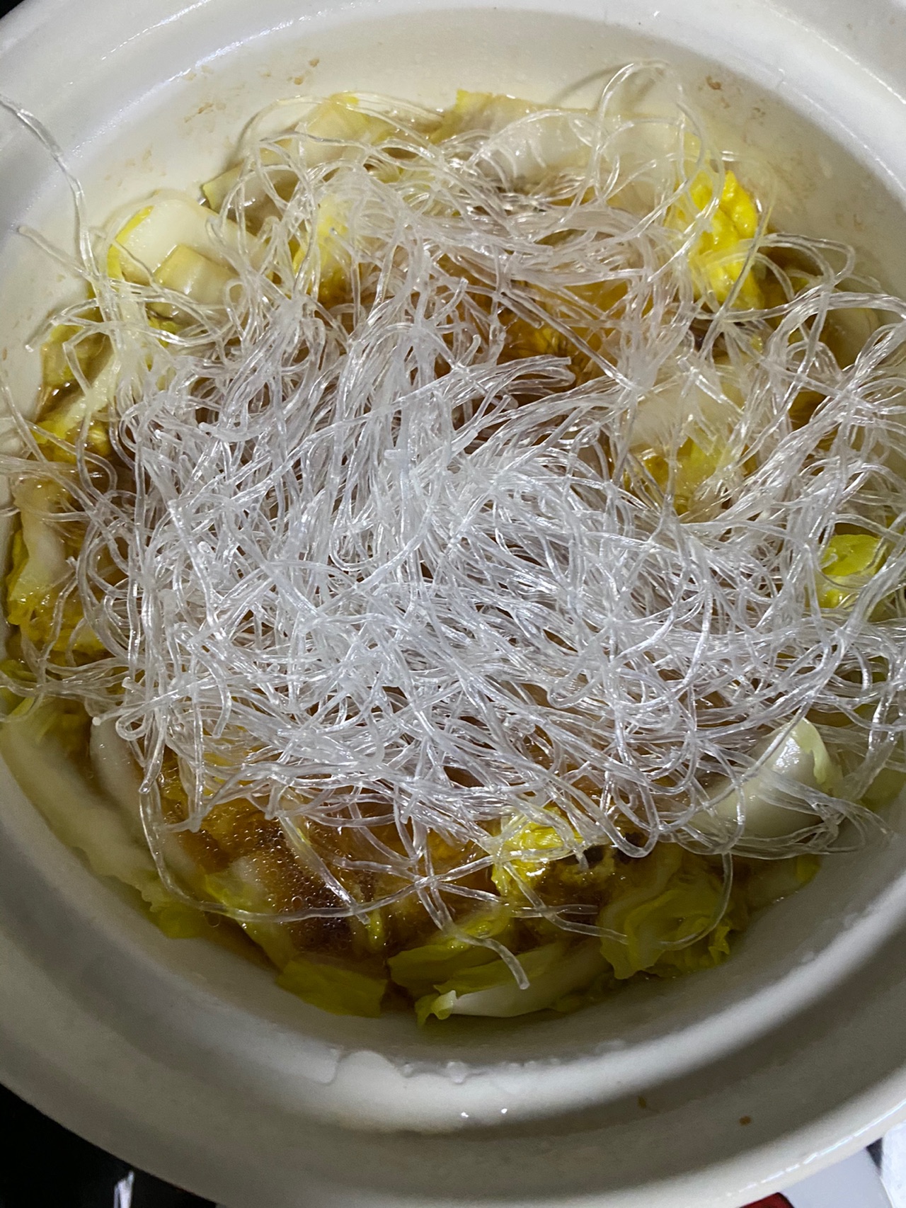粉丝娃娃菜煲