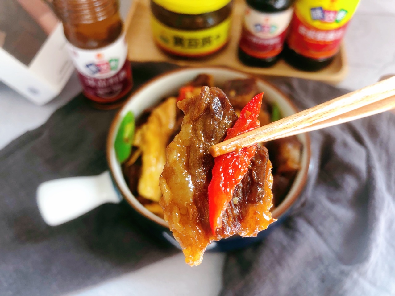 腐竹烧牛腩
