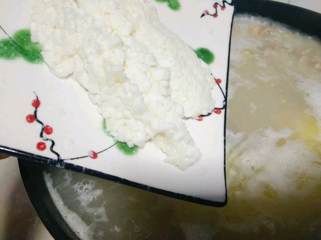 干贝肉沫山药粥