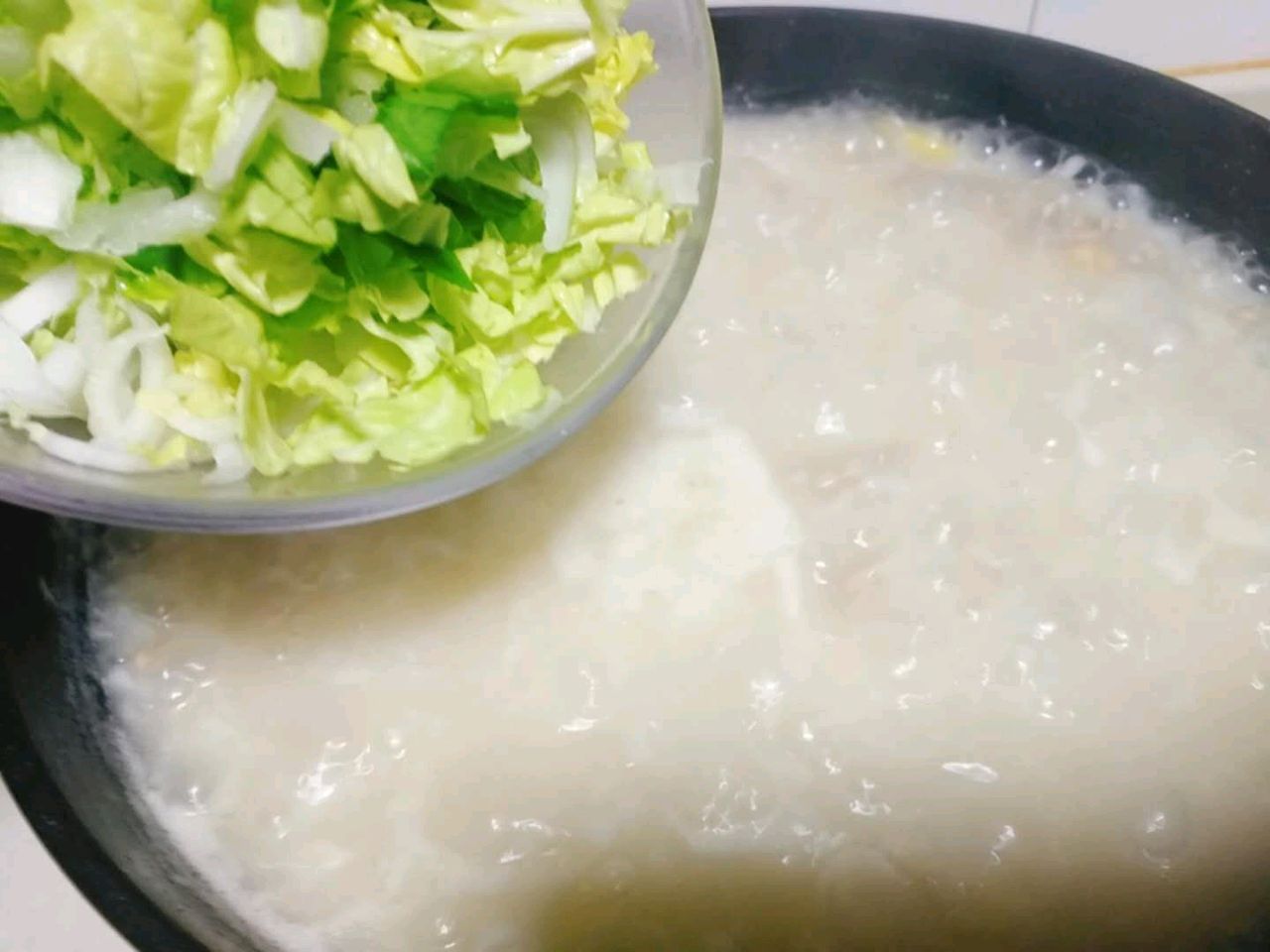 干贝肉沫山药粥