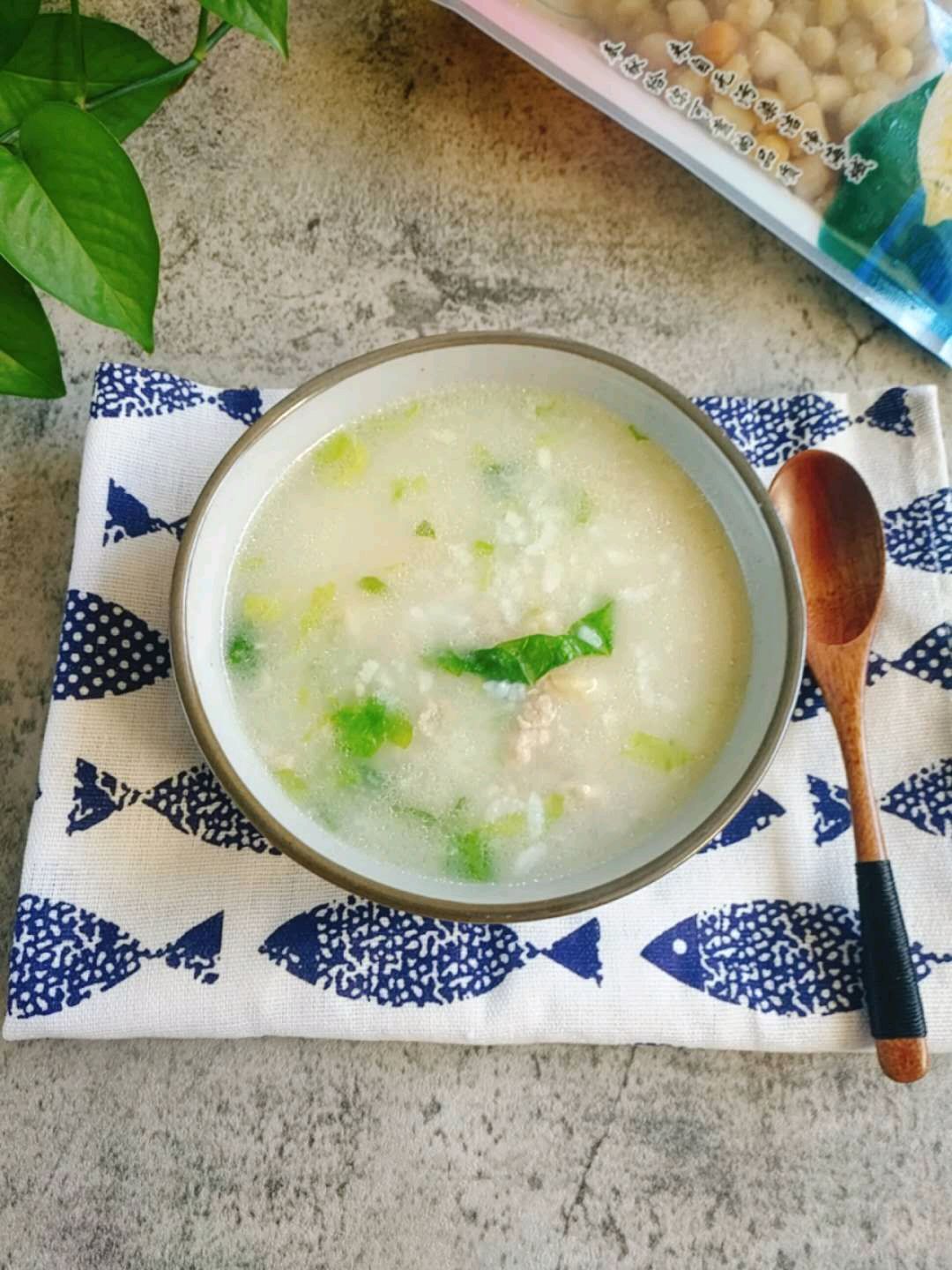 干贝肉沫山药粥