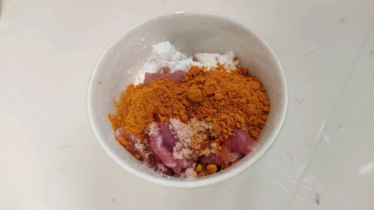 干炒咖哩粉肉片