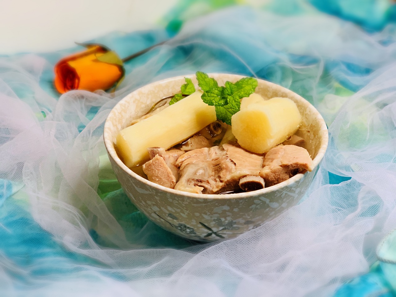 感恩父母：山药排骨汤