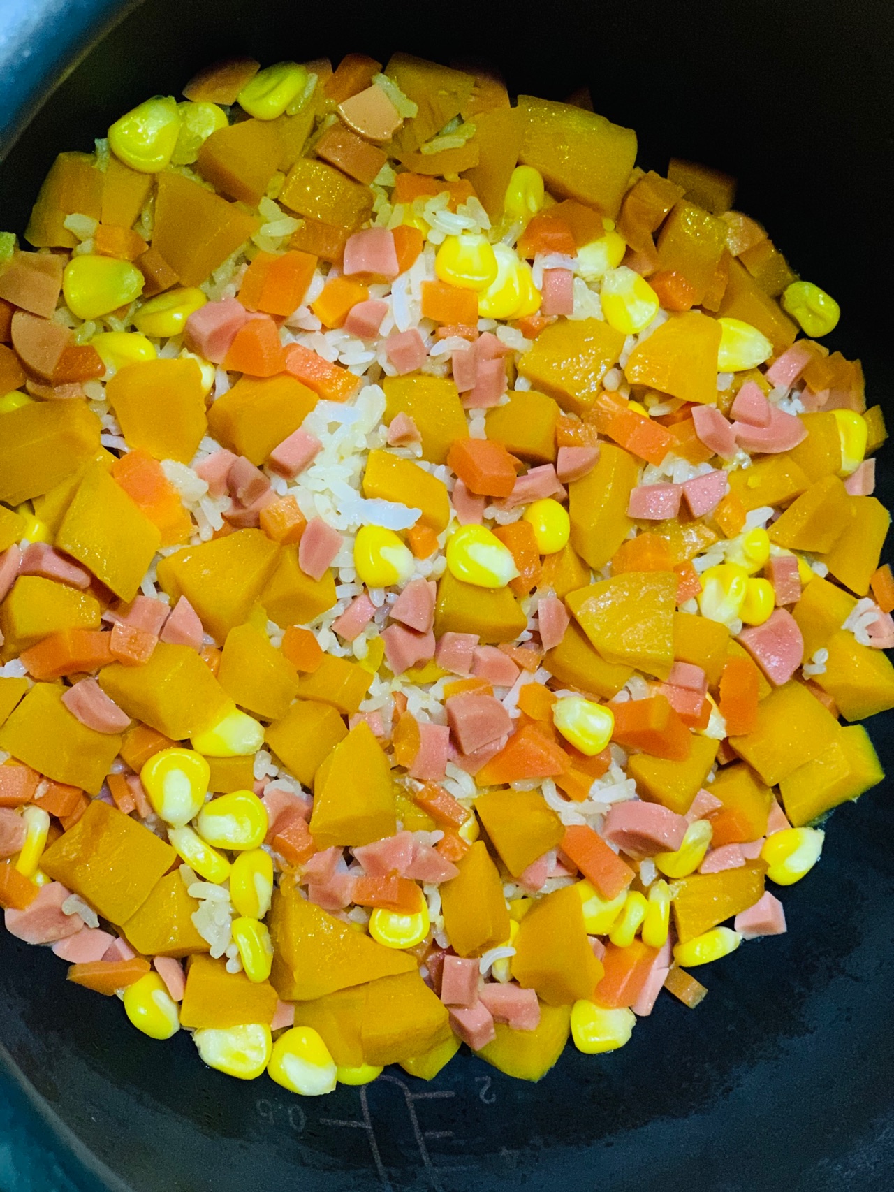 感恩家人：南瓜焖饭