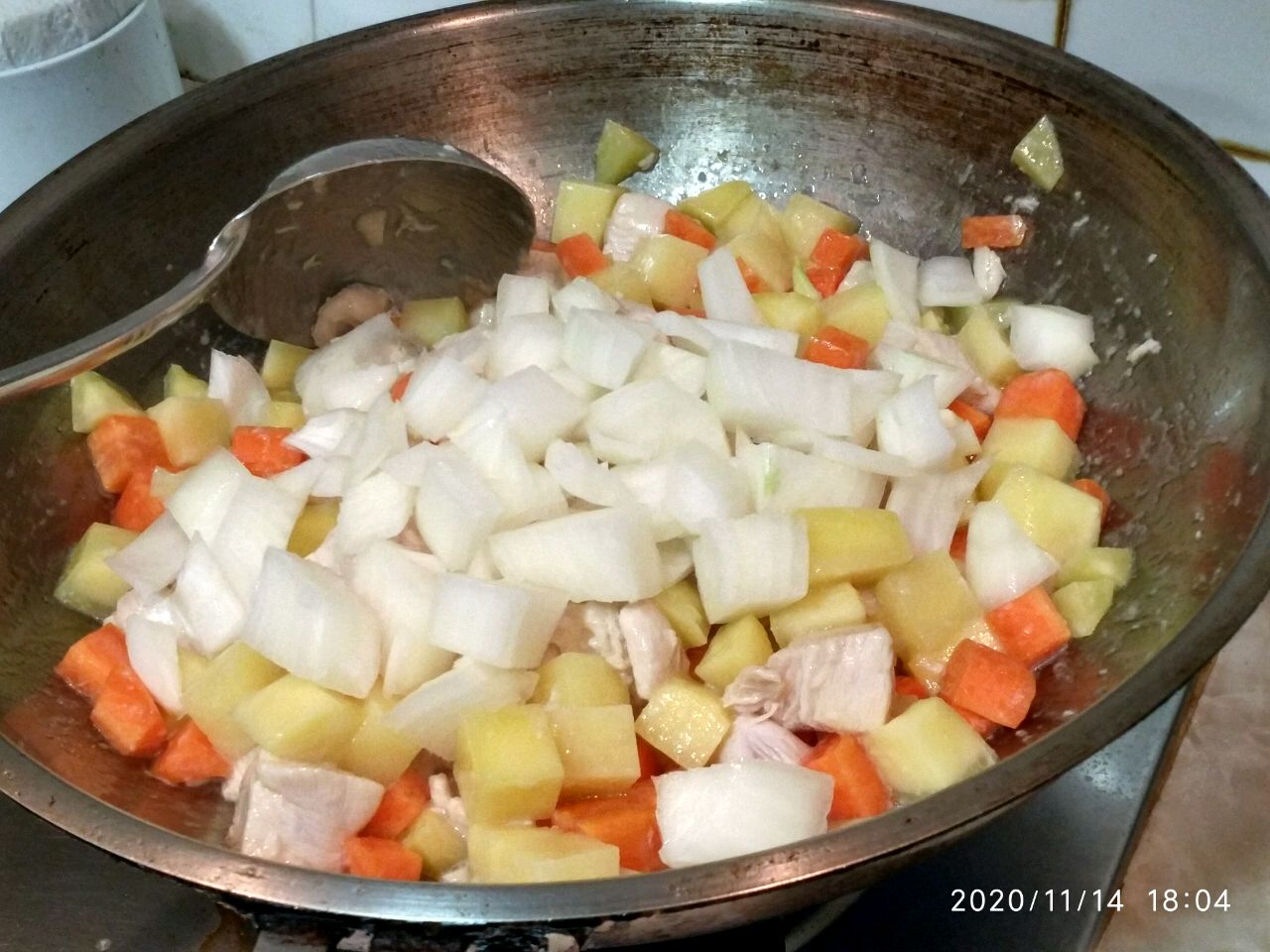感恩节～咖喱鸡肉饭