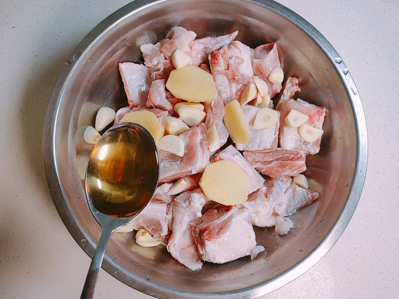 感恩节美食，蒜香排骨
