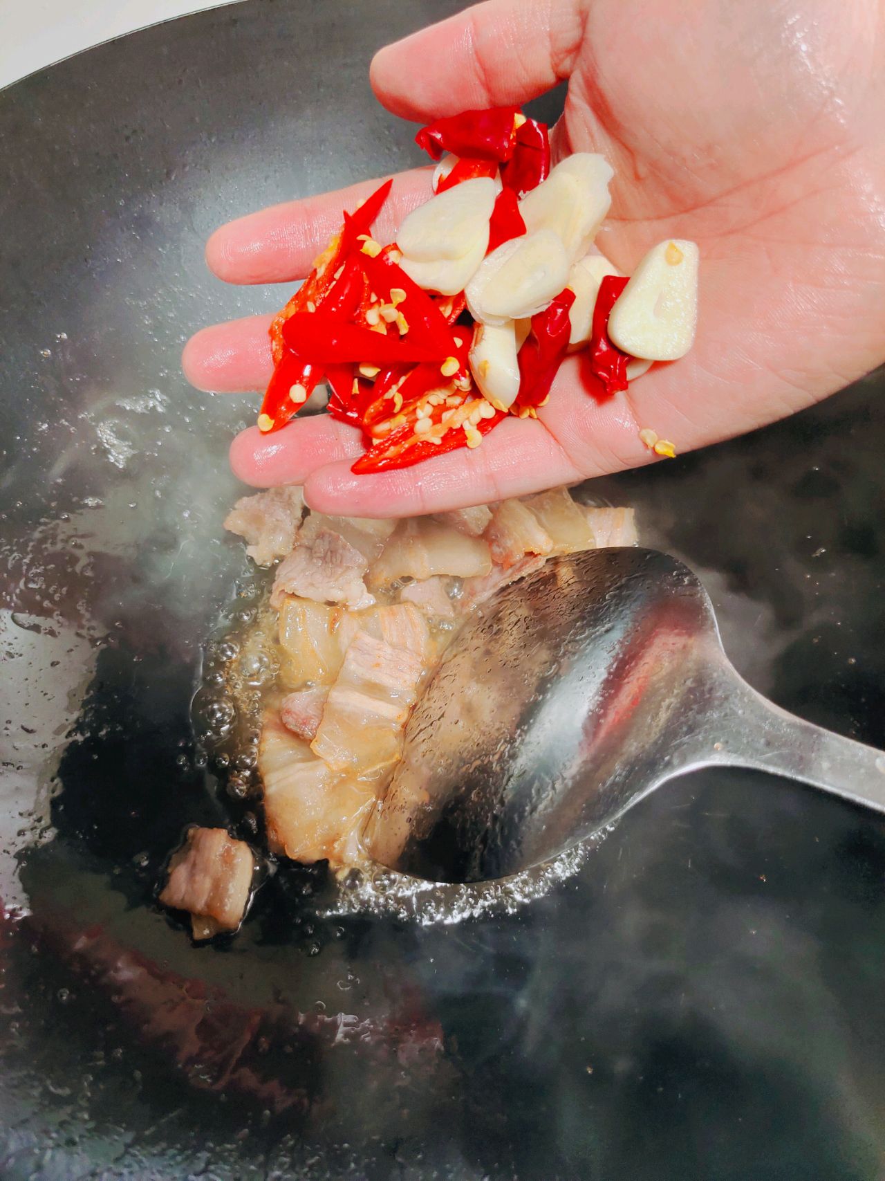 干锅花菜，家常菜简单
