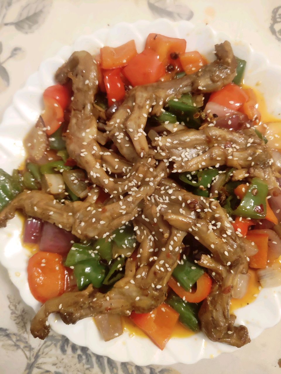 干锅糯香鹅掌