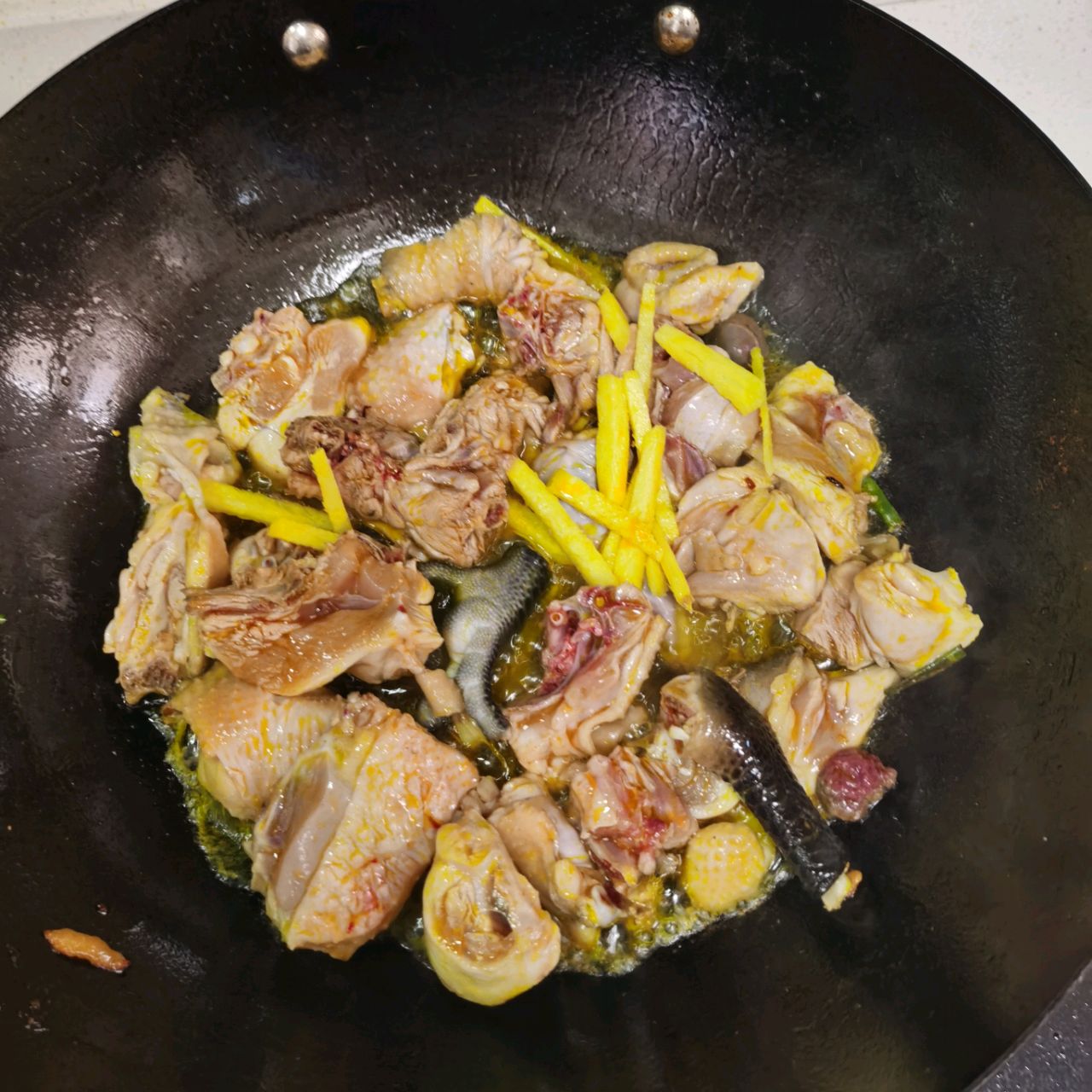 干葫芦焖鸡