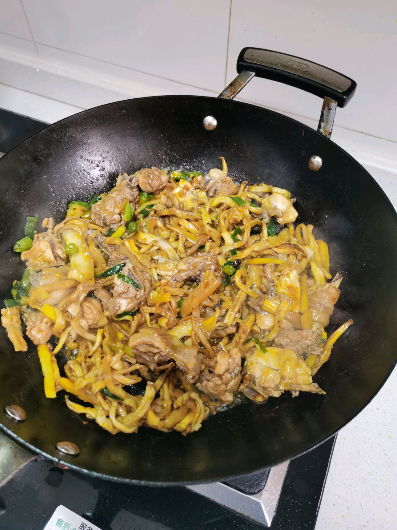 干葫芦焖鸡
