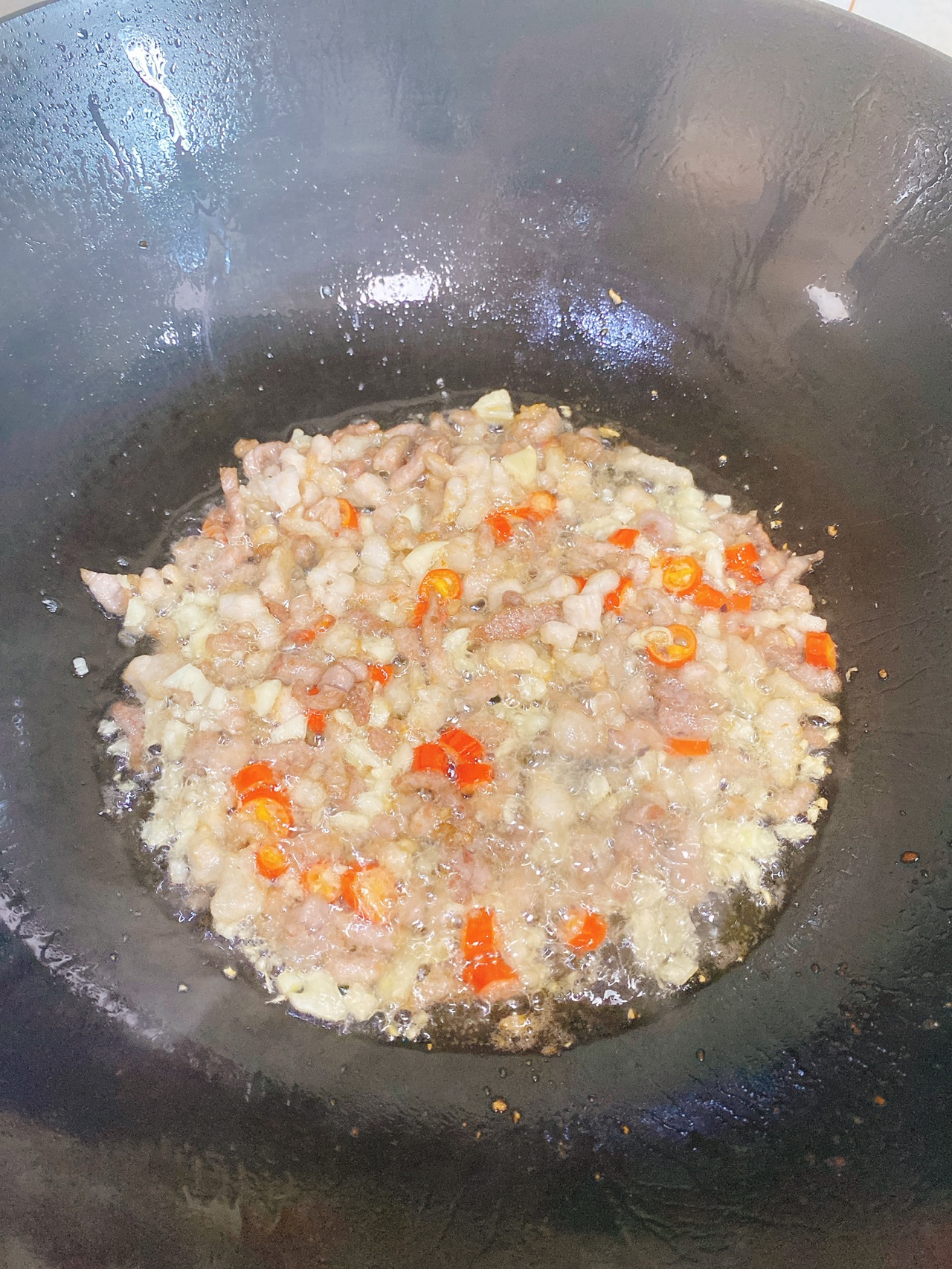 橄榄菜豆角炒肉