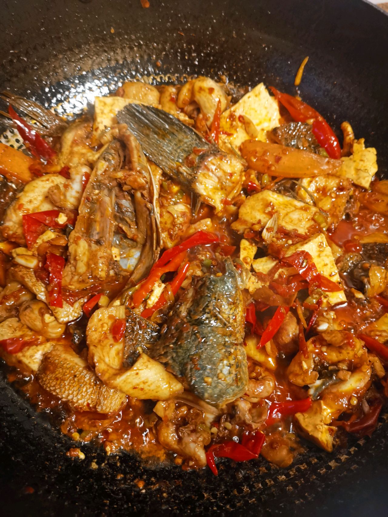 干烧豆腐鲑鱼