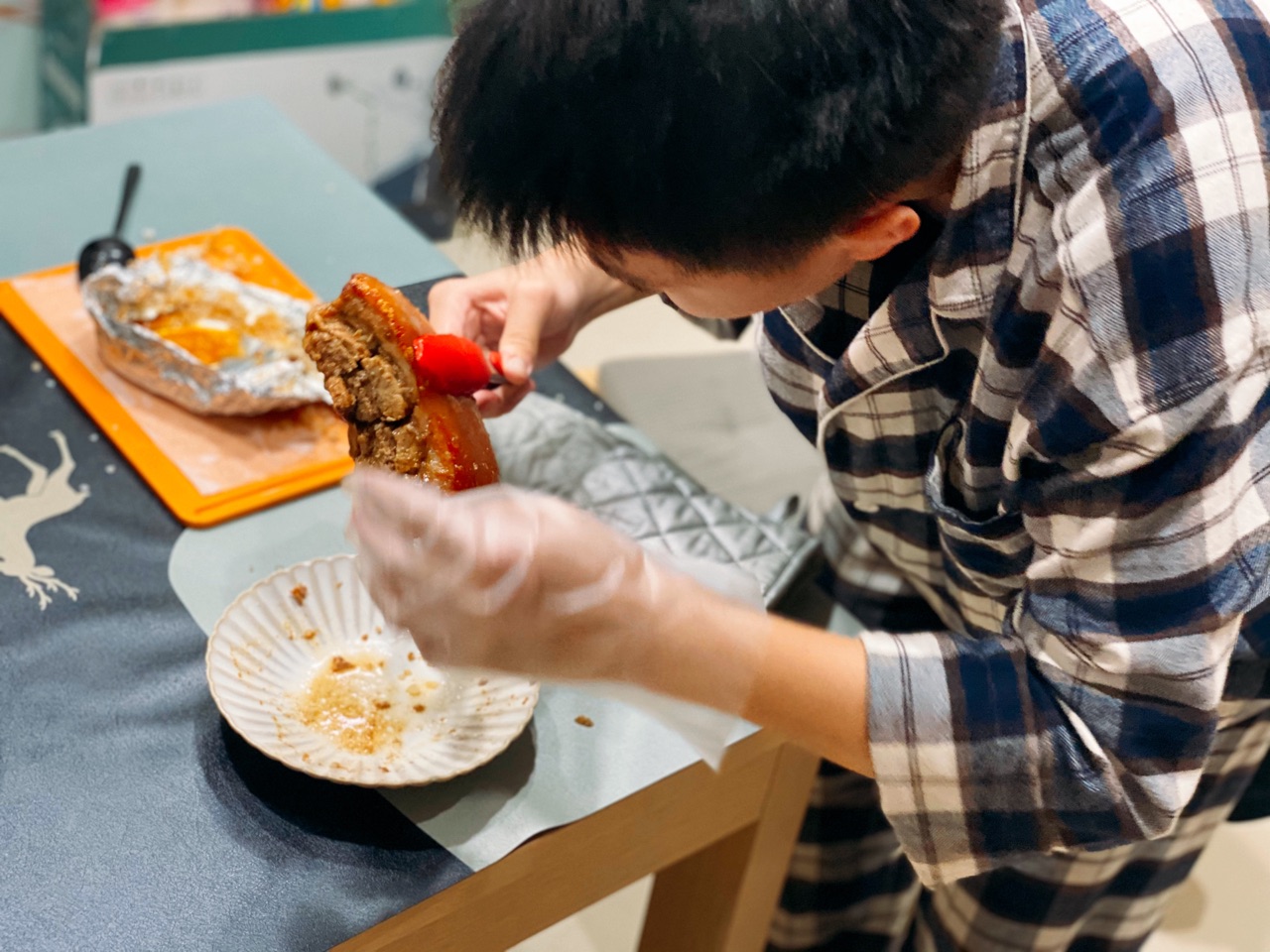 高温脆皮烧肉