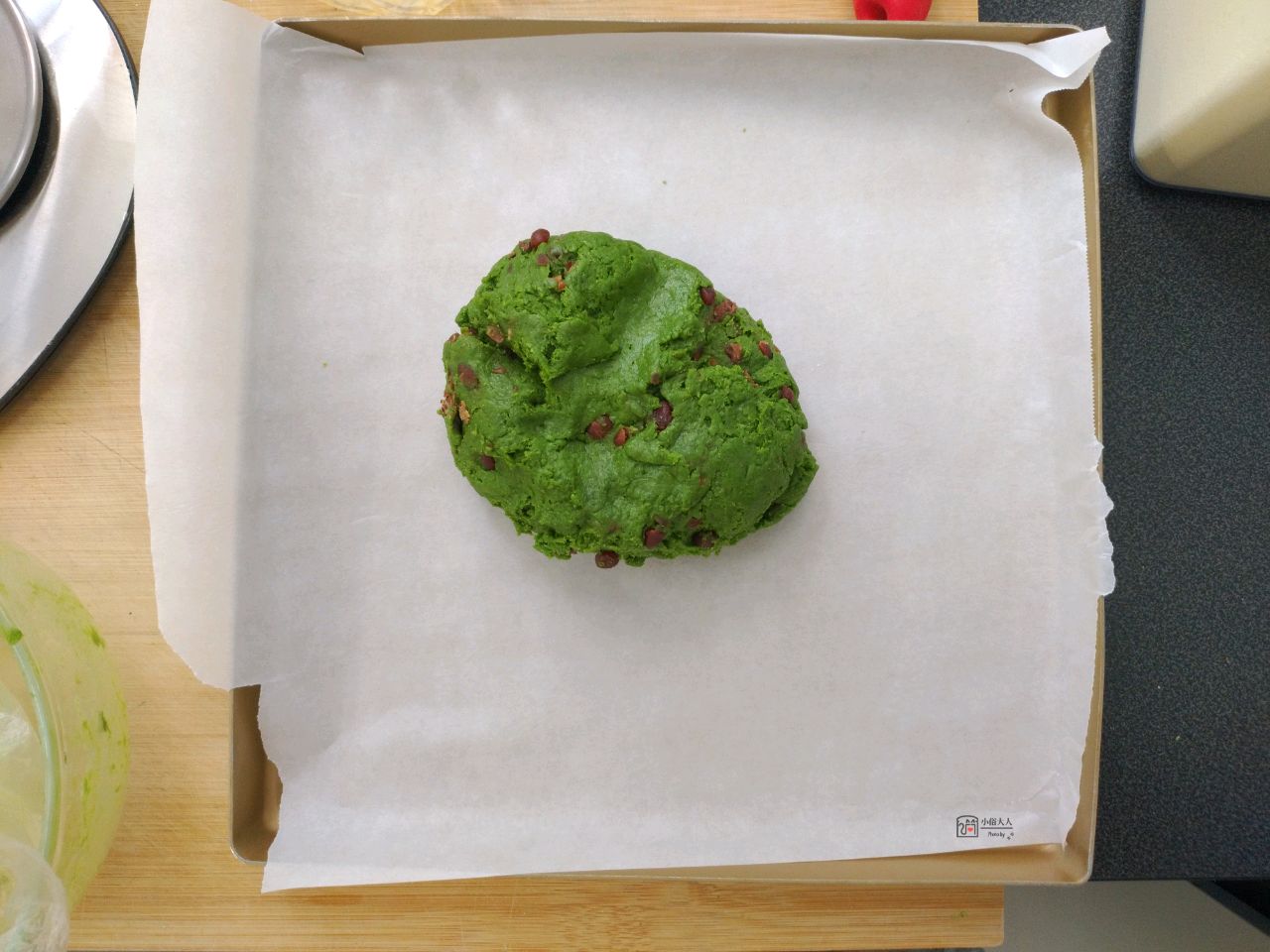 高颜值抹茶蜜豆司康
