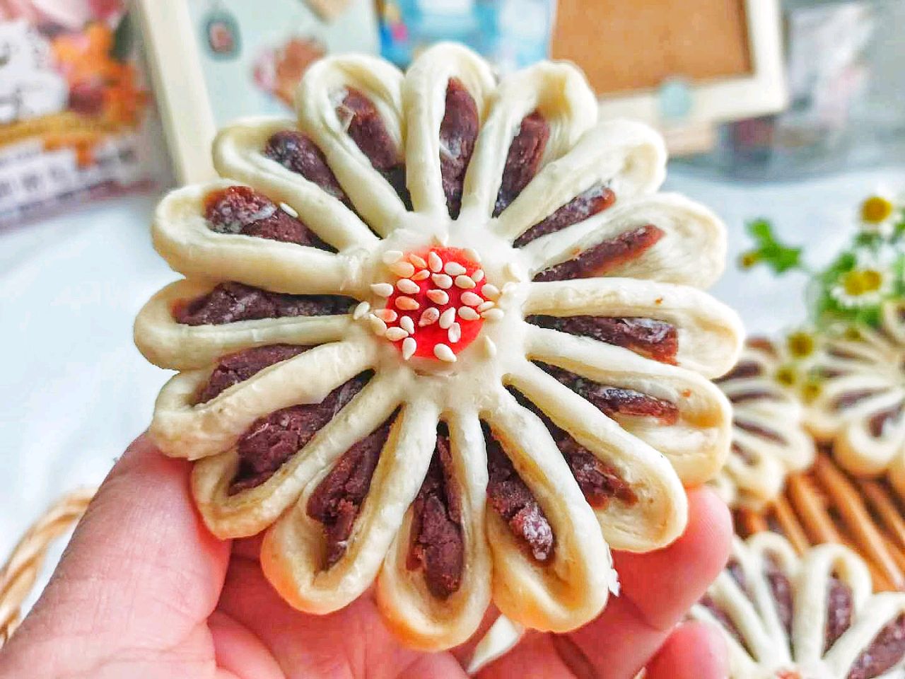 高颜值中式点心，菊花酥
