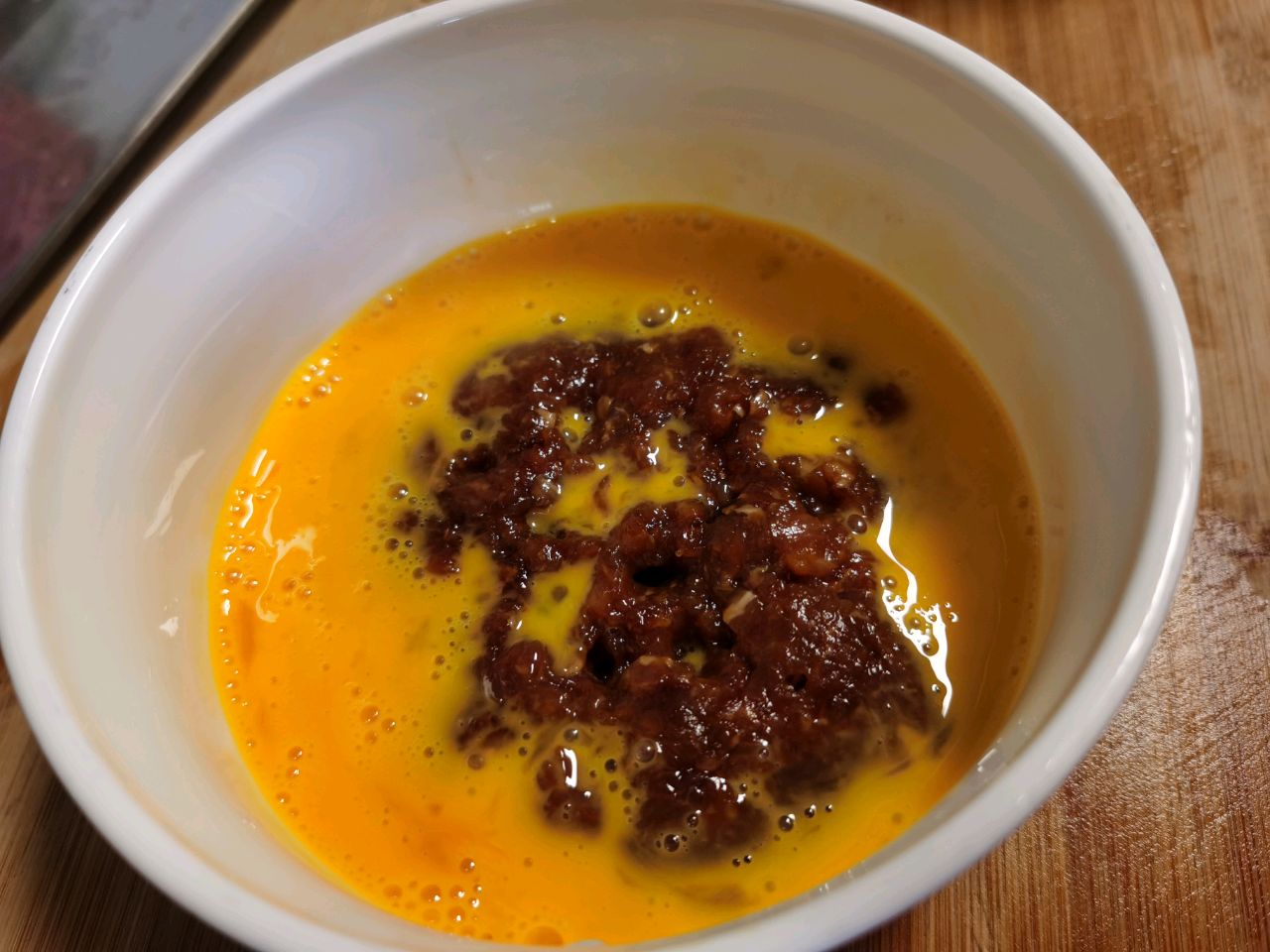 隔水炖肉沫鸡蛋