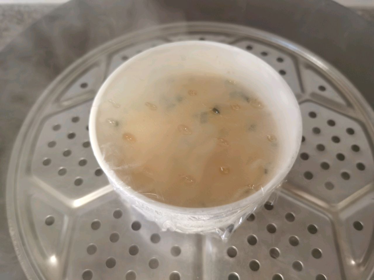 隔水炖肉沫鸡蛋