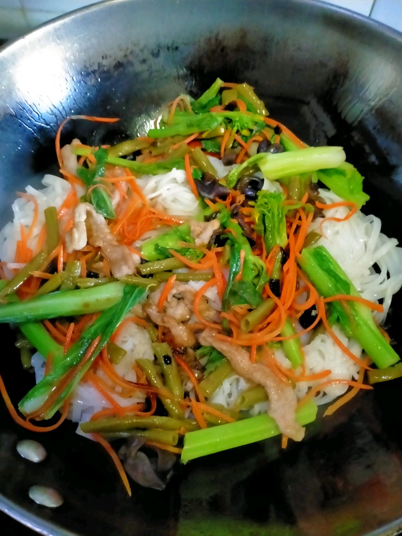 桂林小吃，炒干粉
