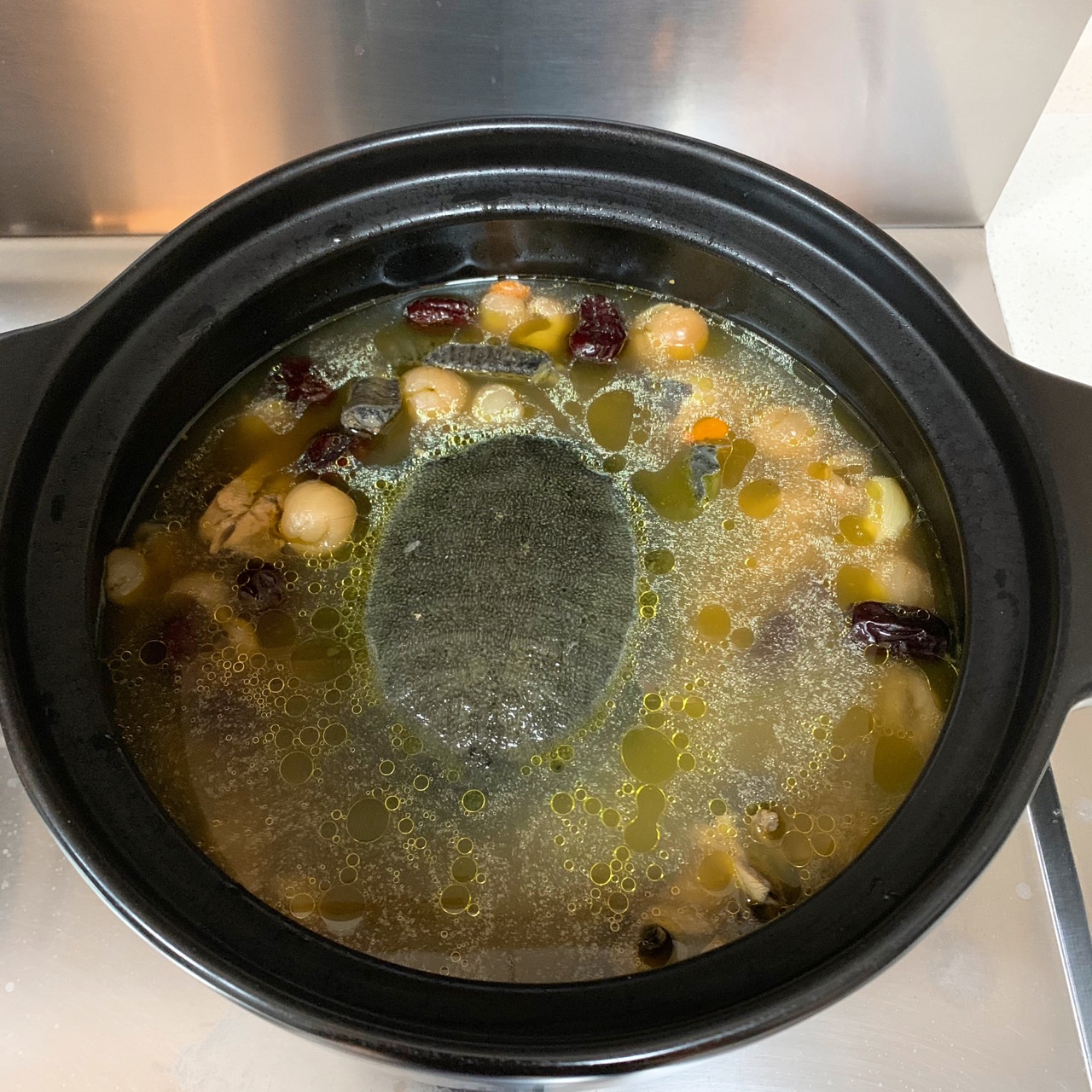 桂圆乌鸡炖甲鱼