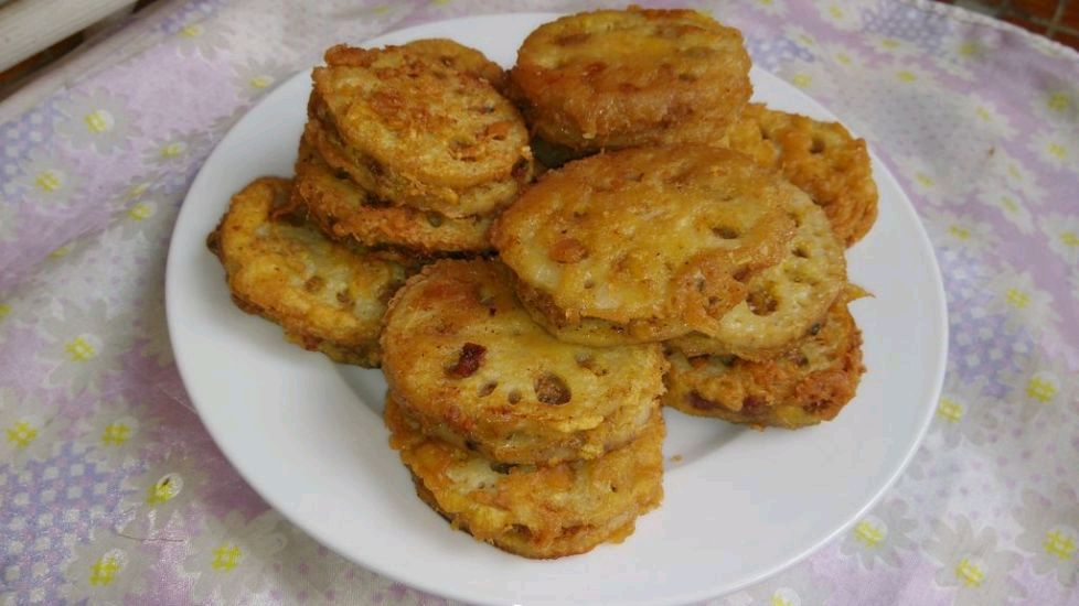 过年菜肴炸藕夹