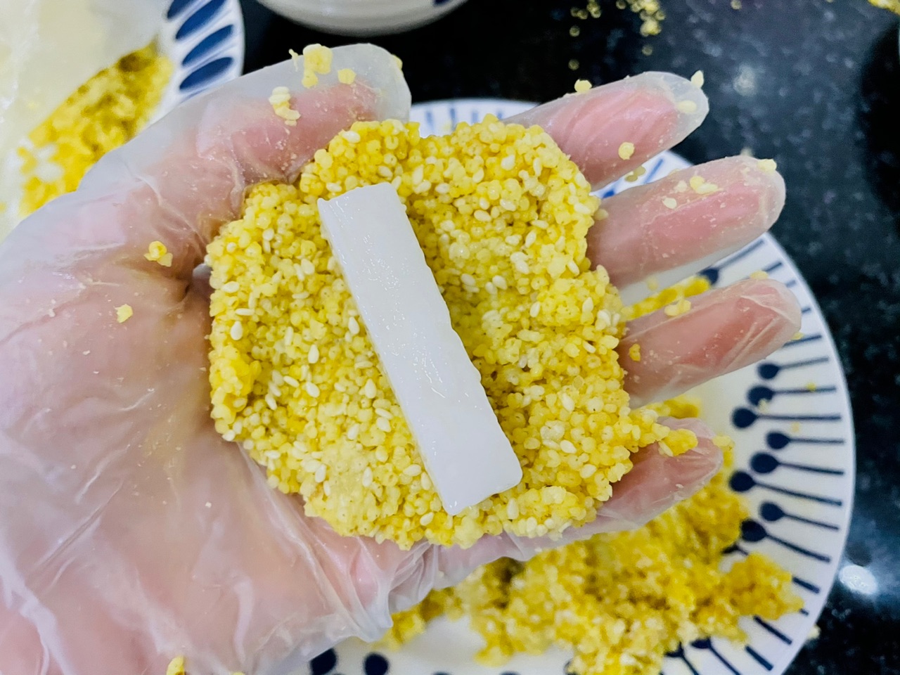 过年吃黄金小米糕