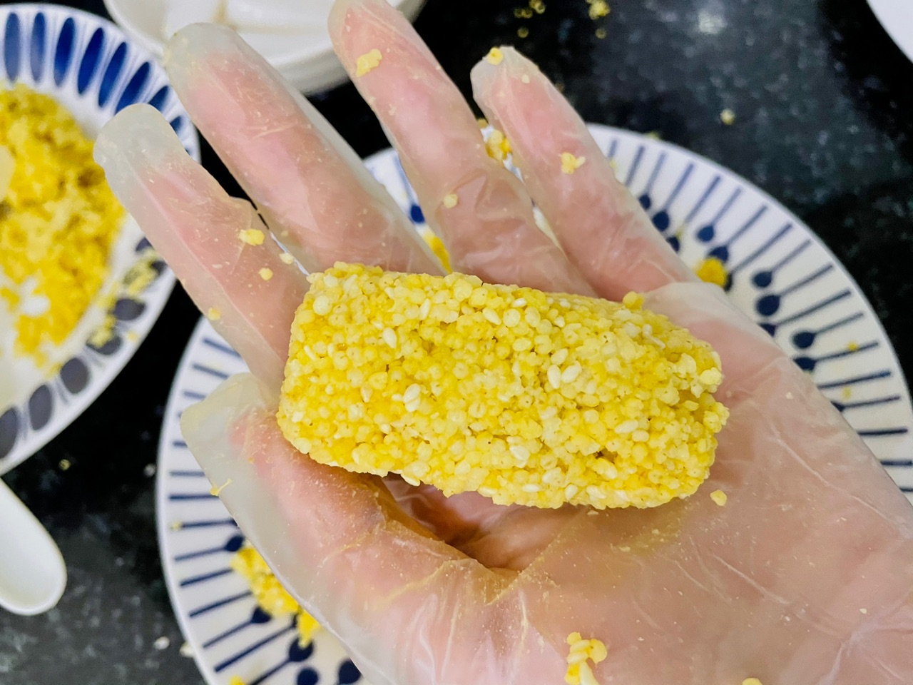 过年吃黄金小米糕