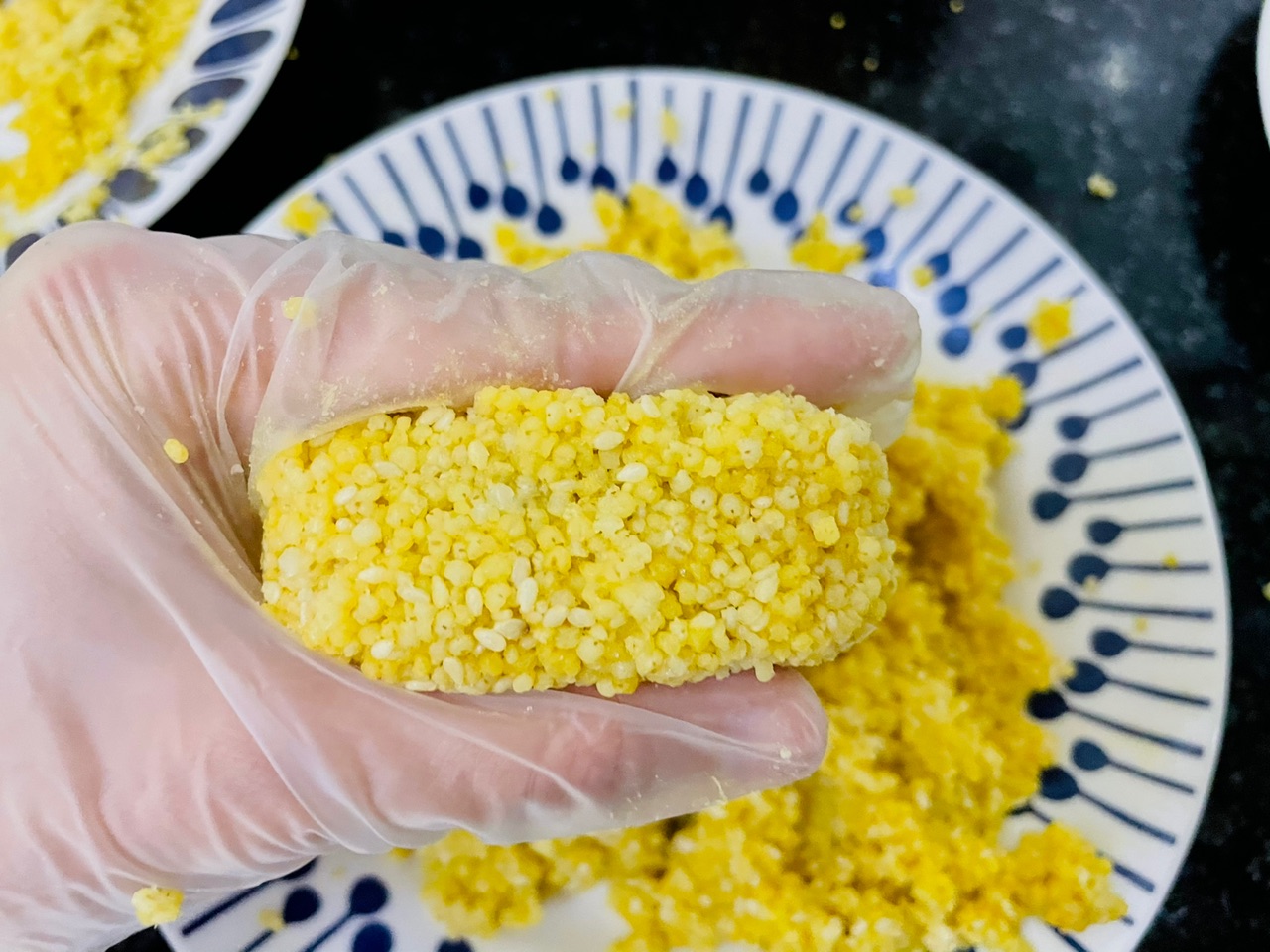 过年吃黄金小米糕