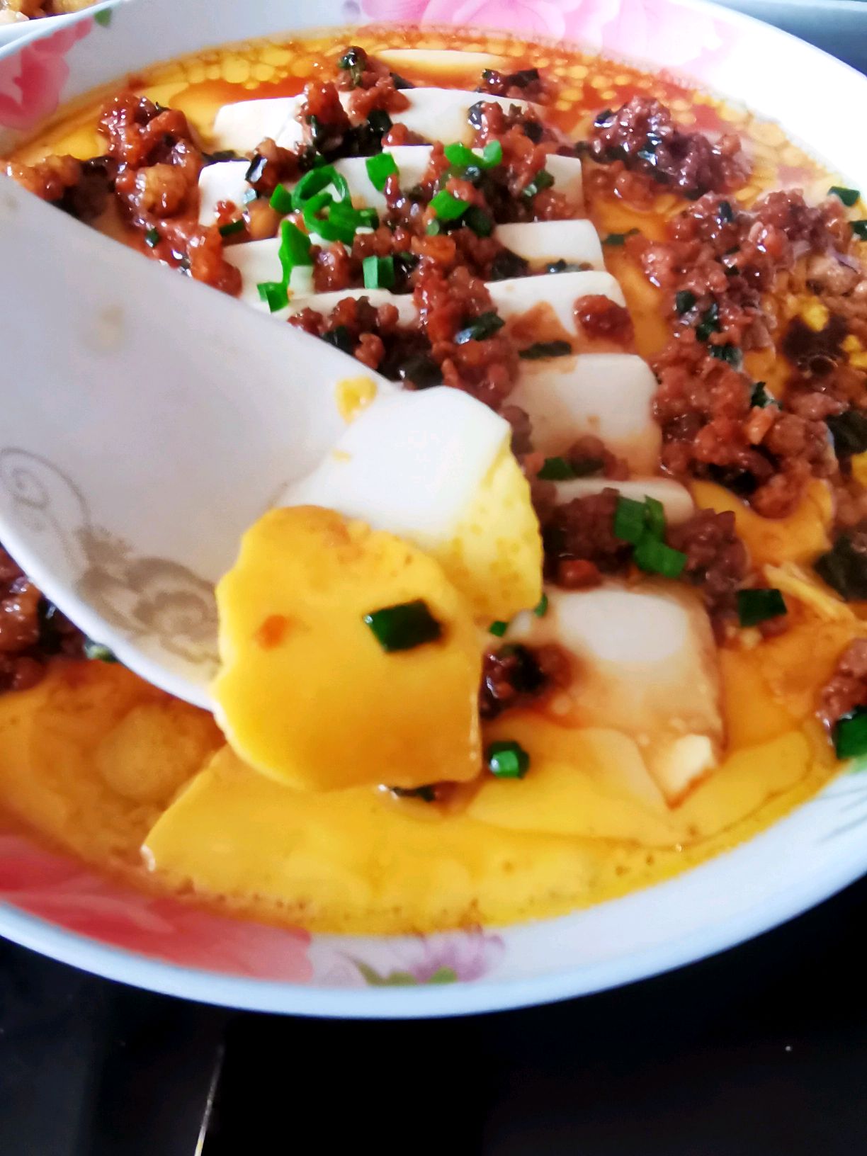 过桥豆腐（肉沫豆腐蒸蛋羹）