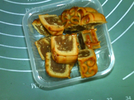 果仁月饼熟豆豆浆