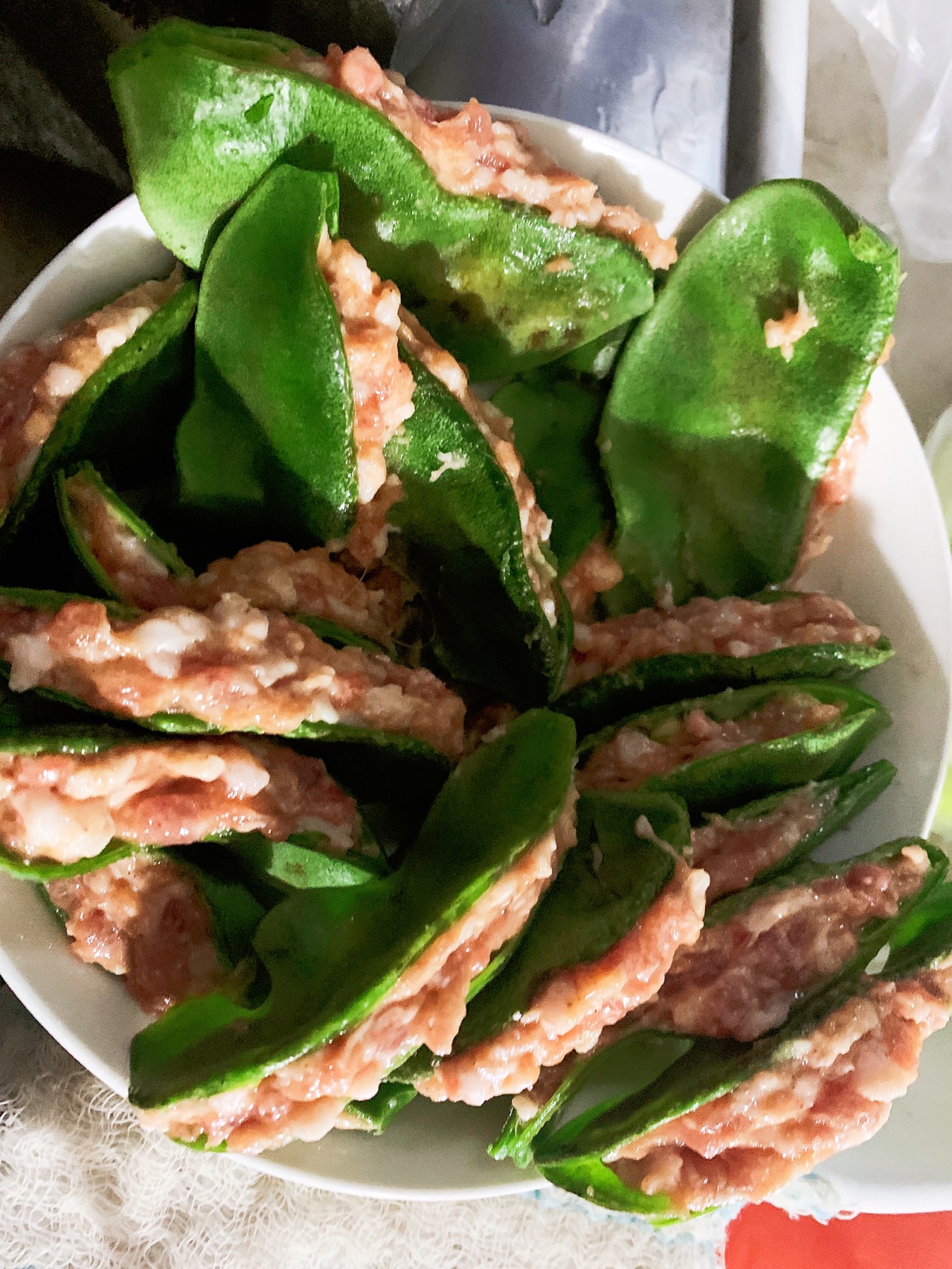 锅塌豆腐酿扁豆