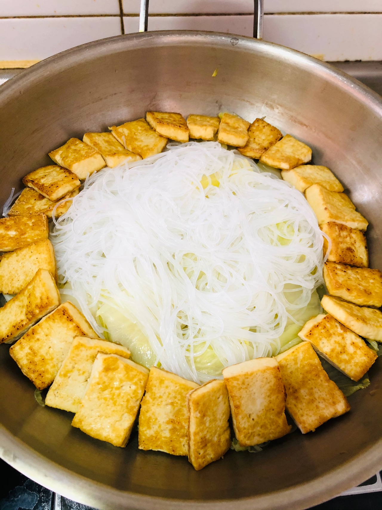 海米白菜豆腐煲