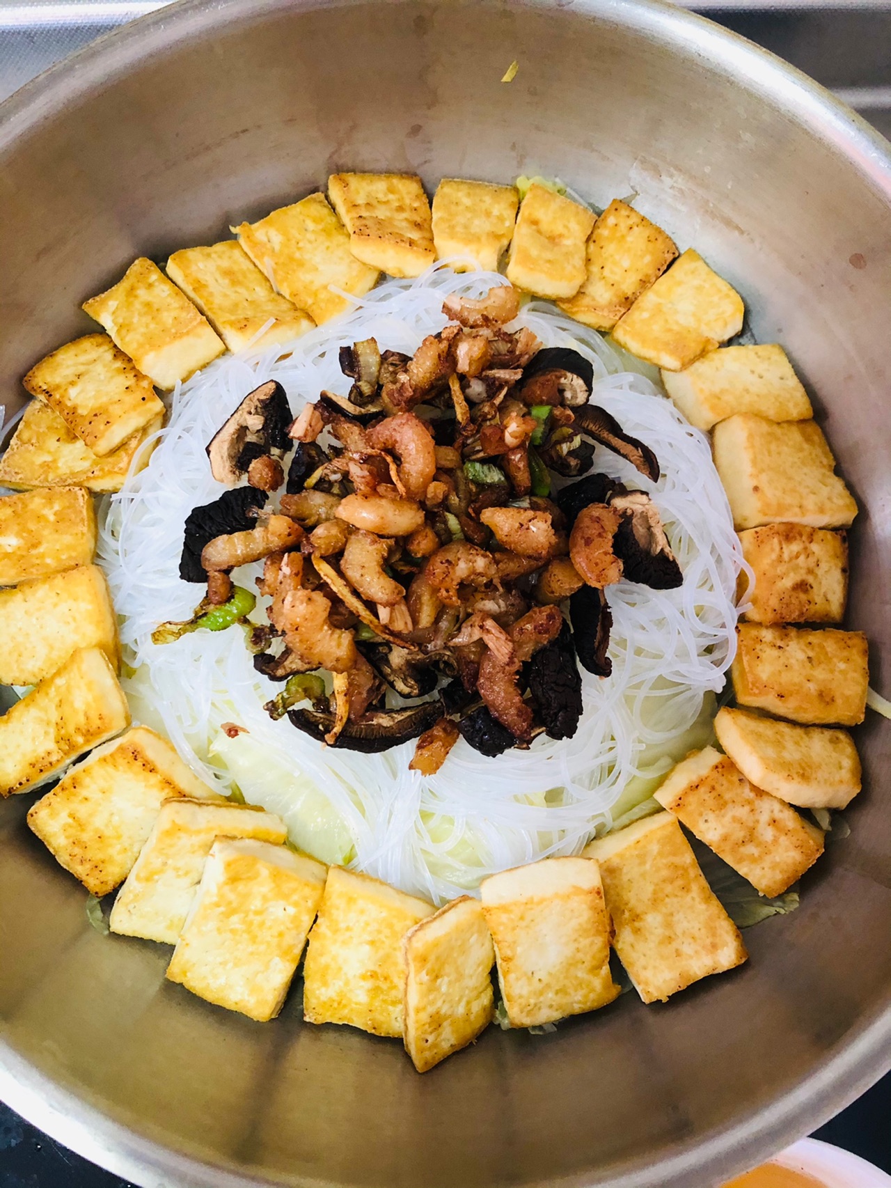 海米白菜豆腐煲