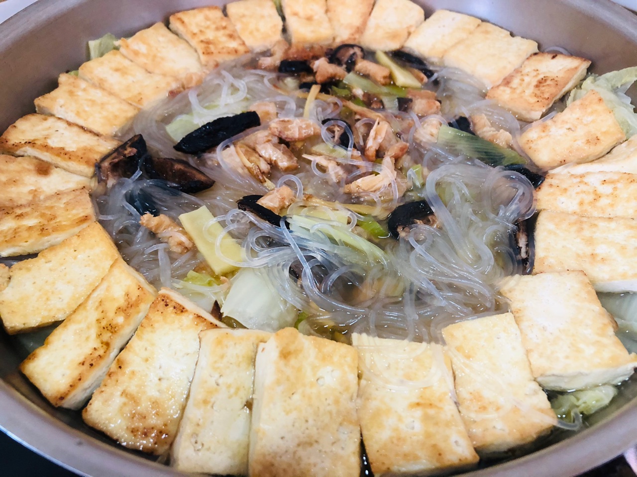 海米白菜豆腐煲