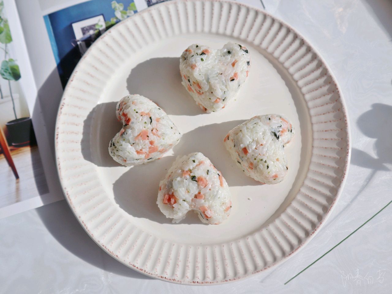 海苔火腿饭团❤️米饭花样吃法，好吃又好看