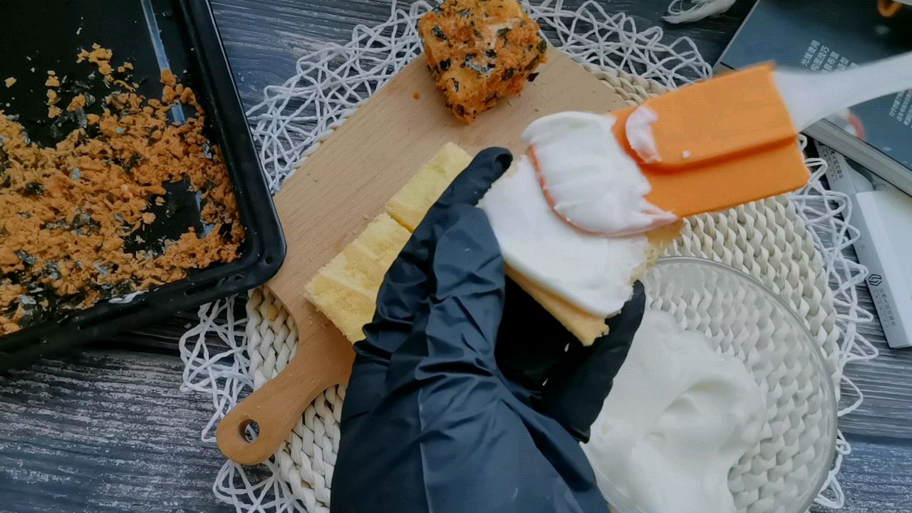 海苔肉松小方