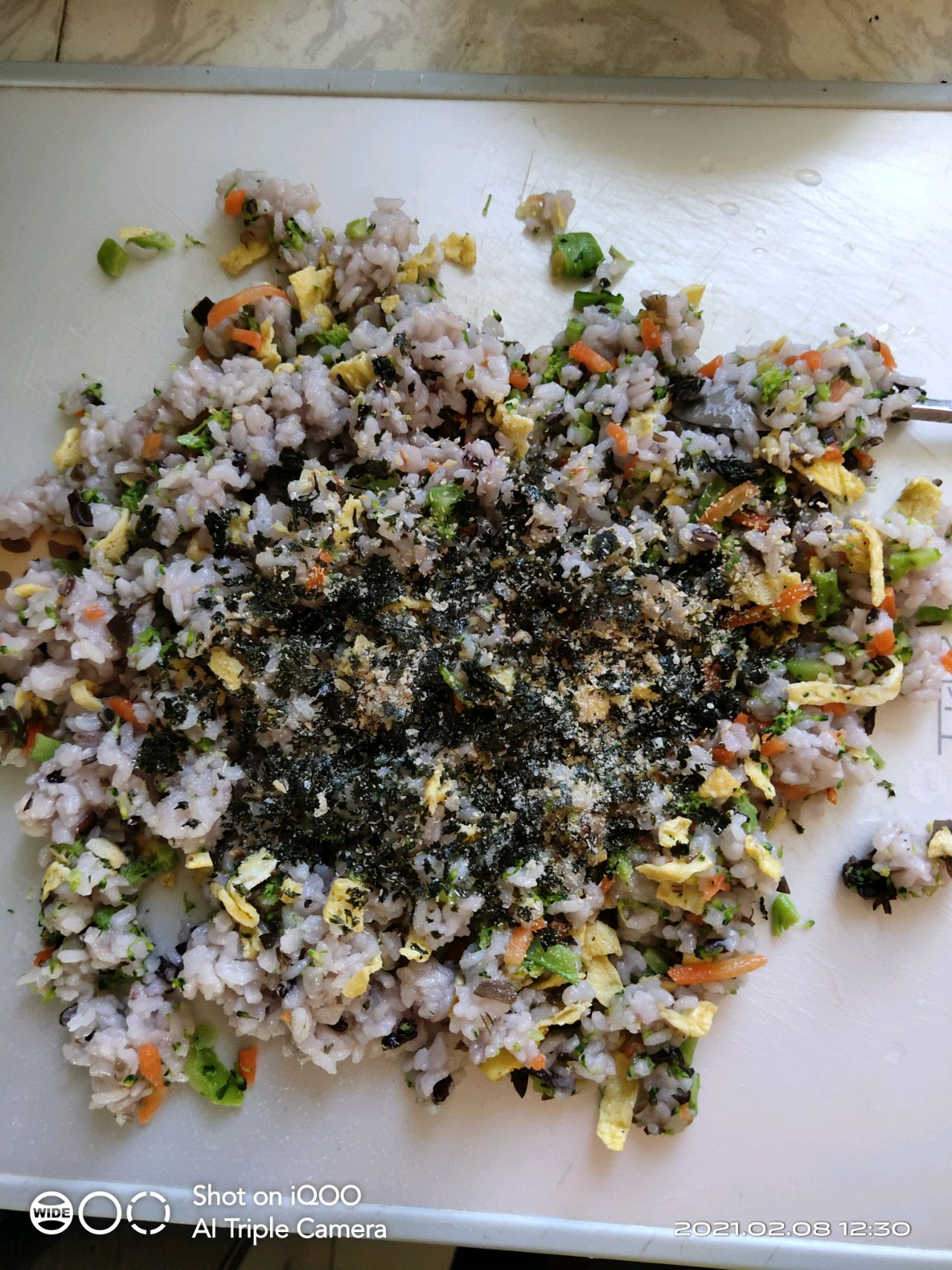 海苔虾皮饭团