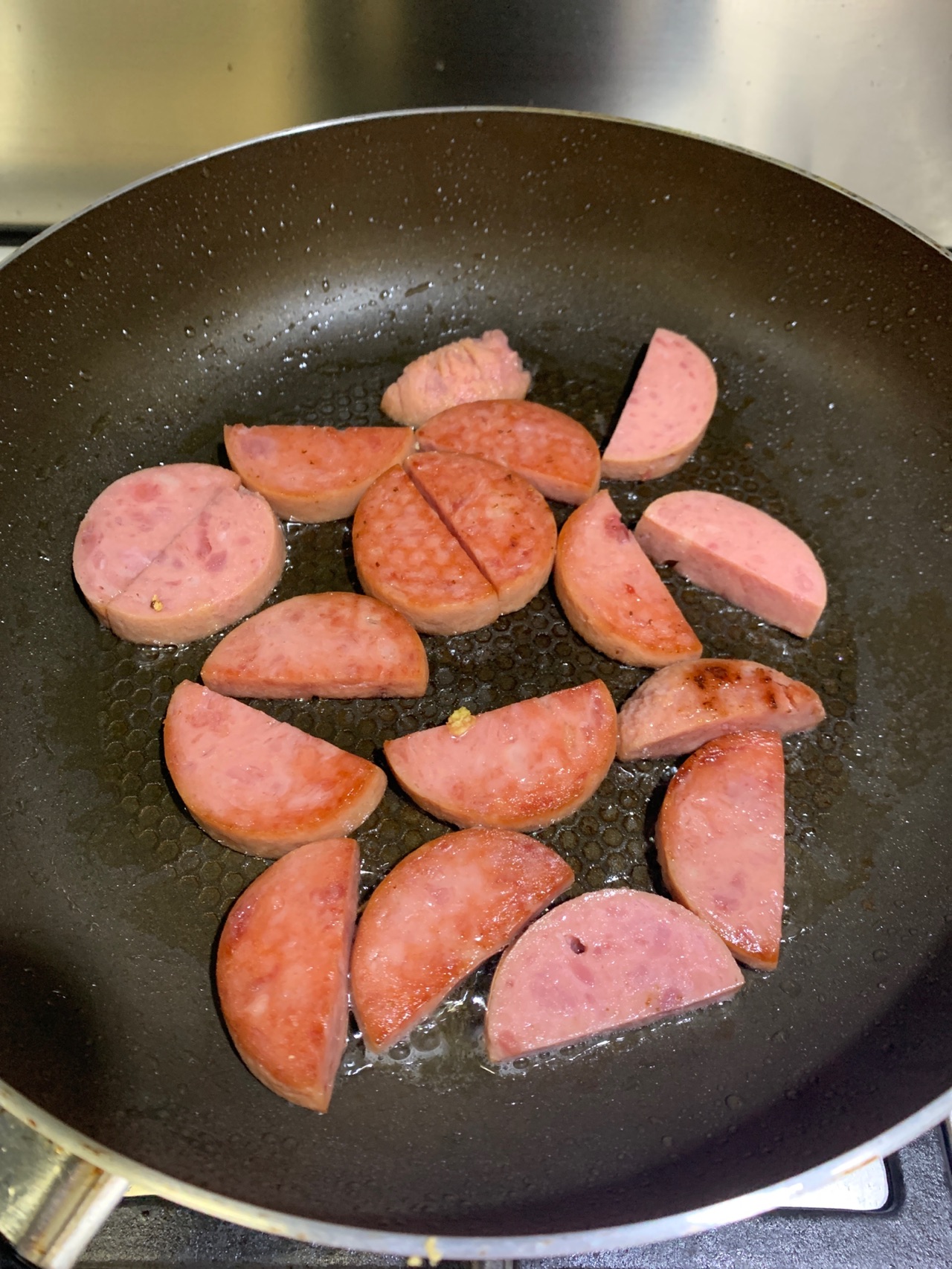 海鲜菇火腿烧豆腐