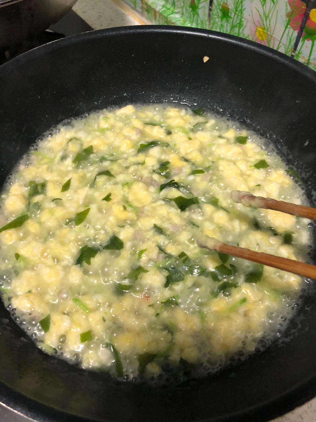 海鲜瘦肉疙瘩汤