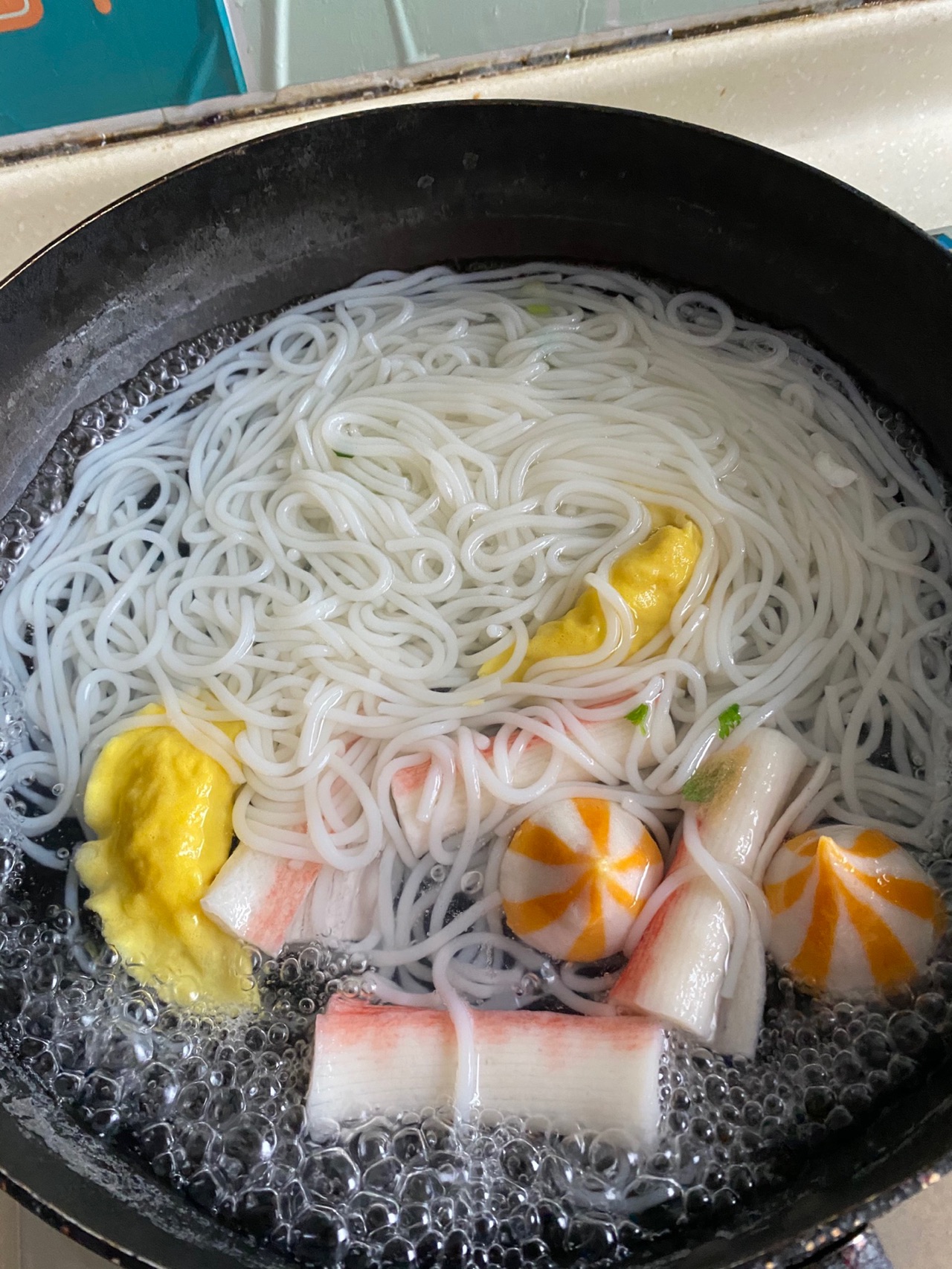 海鲜丸子米线（自制低脂无油）