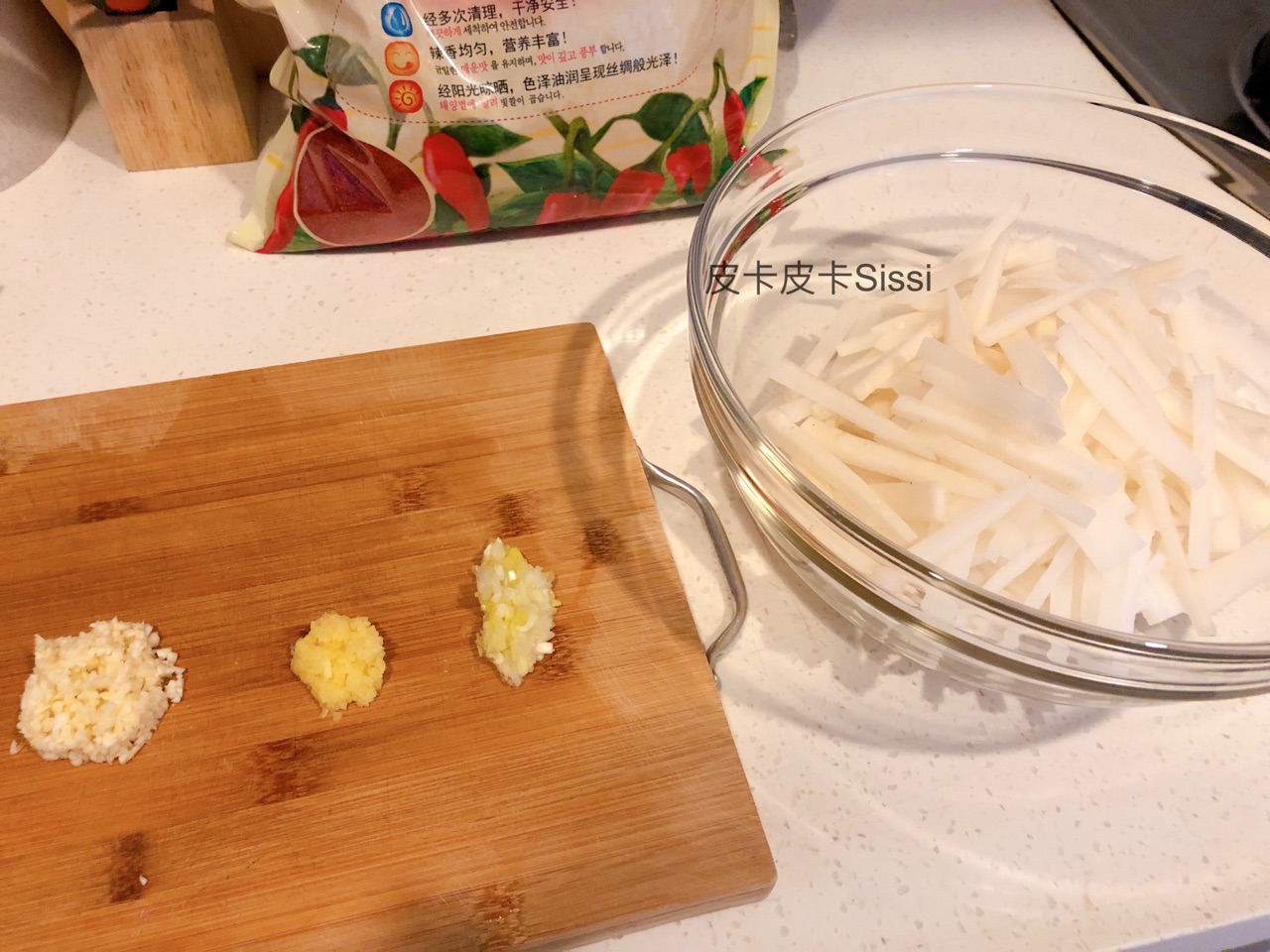 韩国小菜腌萝卜丝
