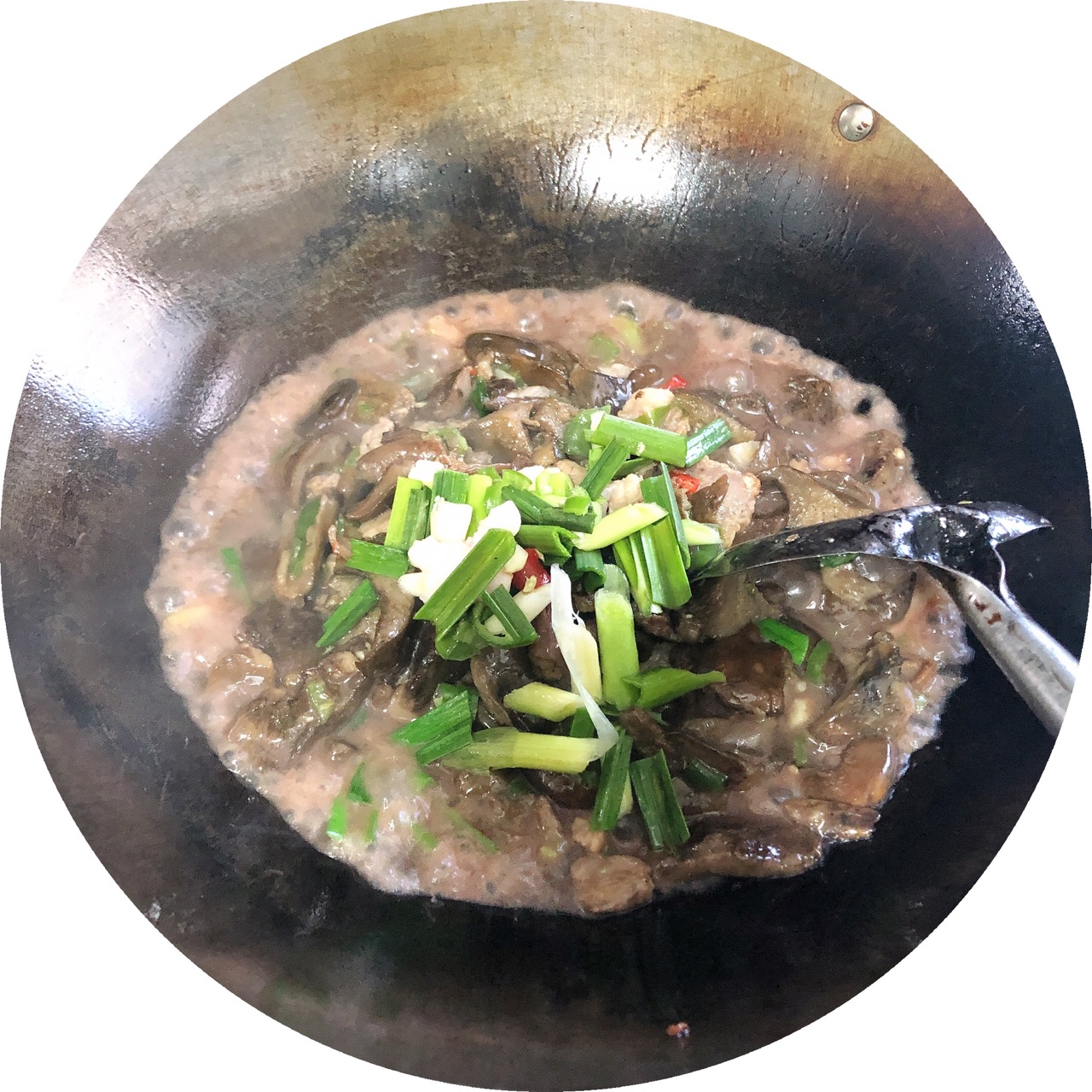 寒菌炒肉～妈妈做菜de味道