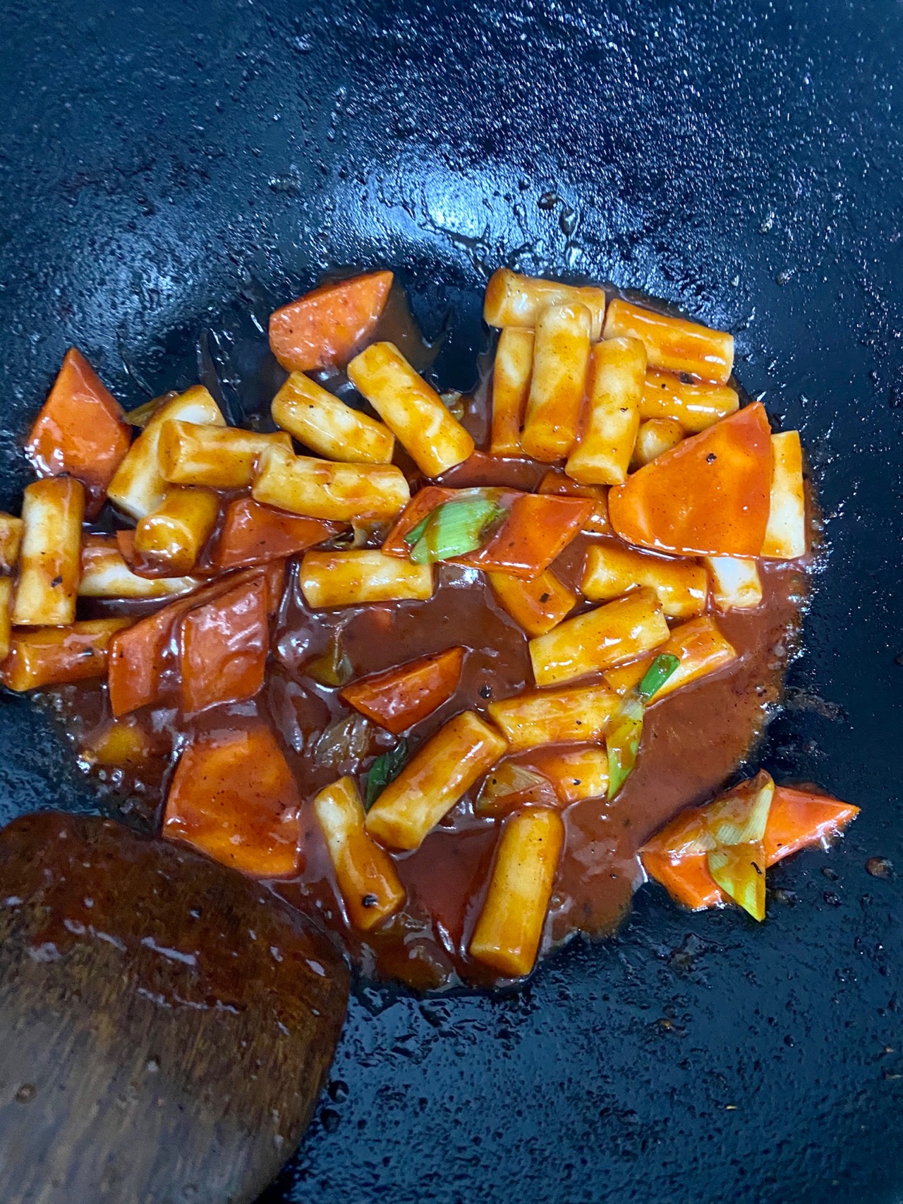 韩式白菜鱼饼炒年糕