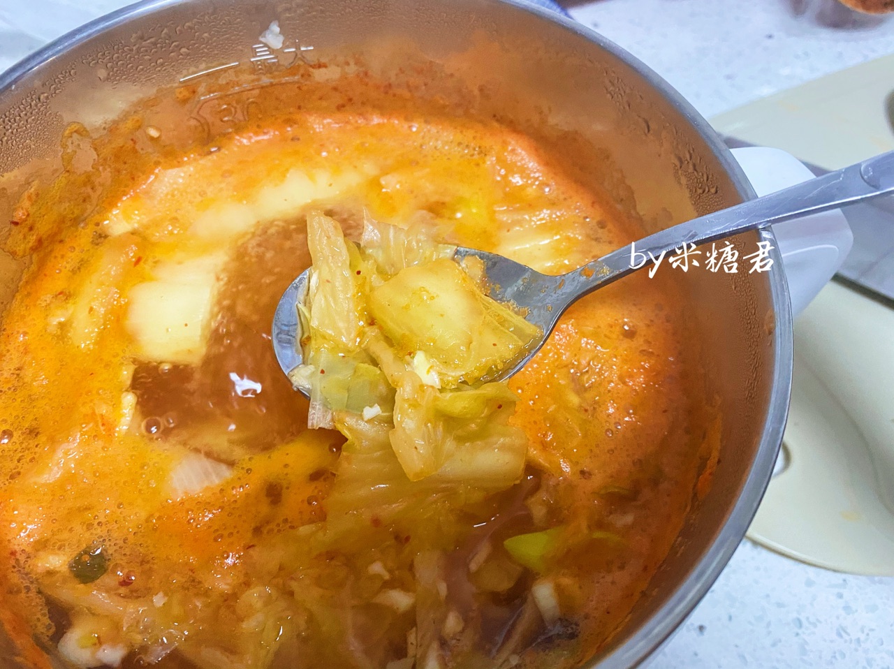韩式肥牛泡菜豆腐汤