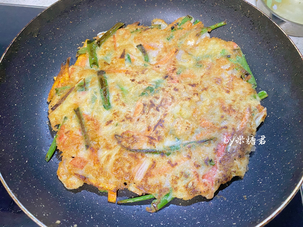 韩式小吃：海鲜葱饼
