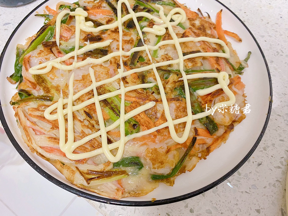韩式小吃：海鲜葱饼