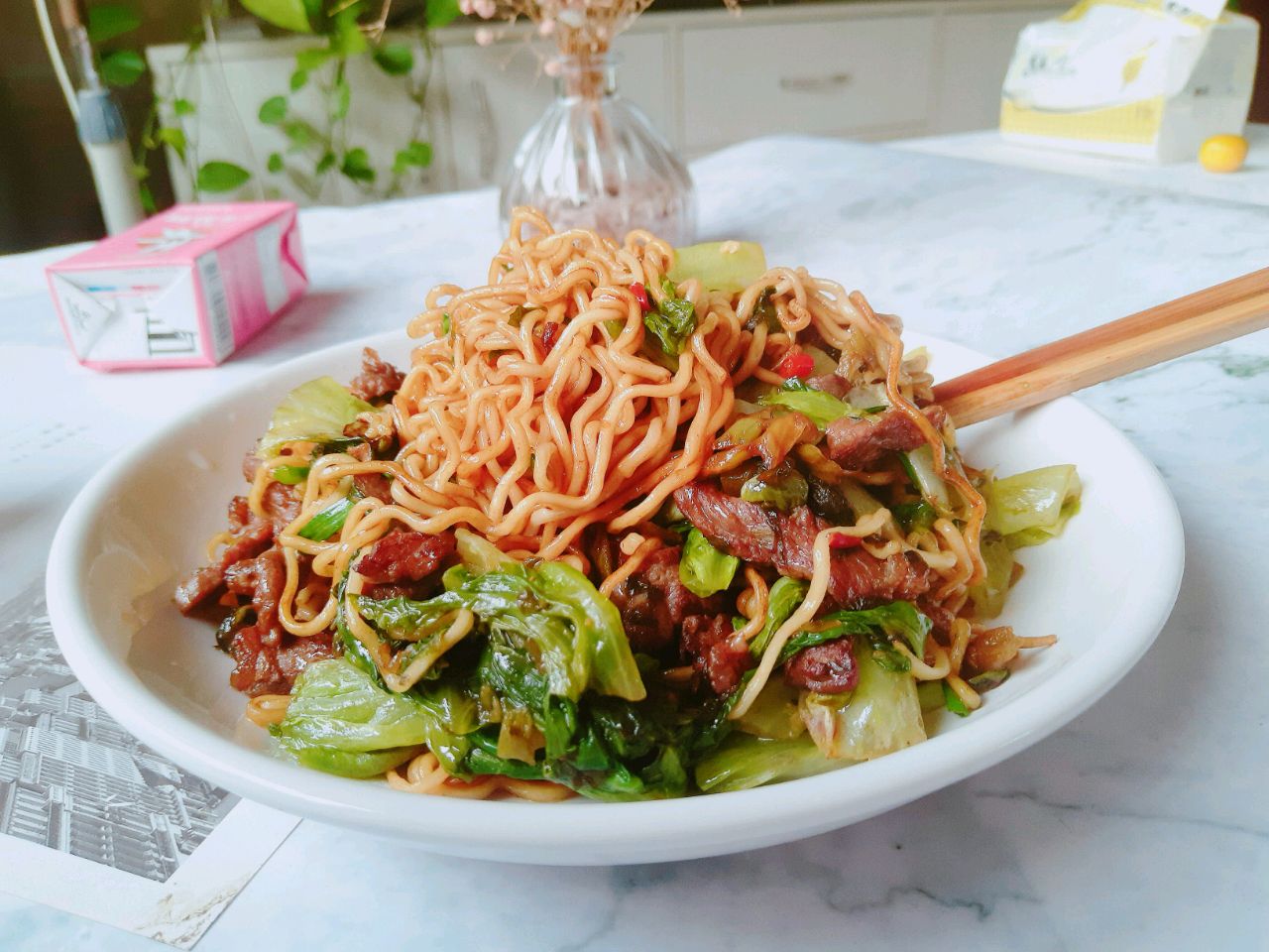 好吃不胖的牛肉方便面