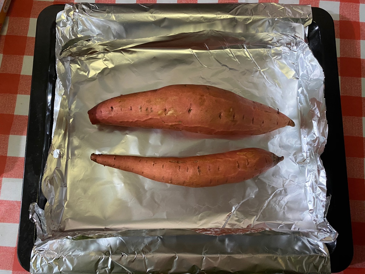 好吃到流油的烤红薯