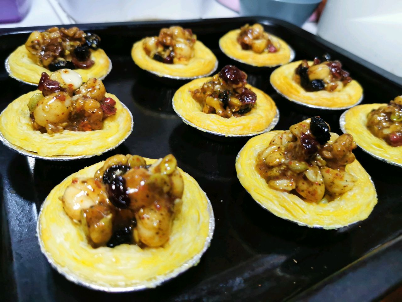 好吃到无法自拔的麻辣味坚果挞