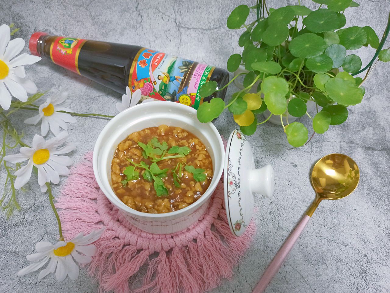 好吃过布丁的蚝油肉末鸡蛋羹